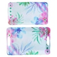 thumbnail image 2 of Spice by Tia Mowry Cinnamon Twist 2 Piece Decorated Melamine Serving Trays, 2 of 5