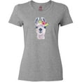 thumbnail image 3 of Inktastic Cute Llama with Flower Women's T-Shirt, 3 of 5