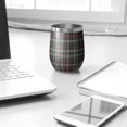 thumbnail image 3 of 12oz Stemless Wine Tumblers Green and Red Checkerboard Checkered Pattern Vacuum Insulated Stainless Steel Travel Tumbler Cups Mug with Lid and Straw for Champaign,Cocktail,Beer with Cleaning Brush, 3 of 5