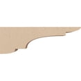 thumbnail image 3 of 3"W x 18"D x 6"H Thin New Brighton Rough Cedar Woodgrain TimberThane Corbel, Primed Tan, 3 of 6