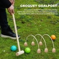 thumbnail image 3 of 5Pcs Croquet Wicket Croquet Sticks Rope Croquet Cotton Rope Goal Heavy-Duty Croquet Wickets for Lawns Backyards Parks, 3 of 7