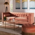 thumbnail image 5 of Jack Tufted Tuxedo Sofa Double Cushion, Orange, 5 of 13