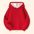 thumbnail image 5 of Blusa con capucha de manga larga para niñas y niños, primavera y otoño, sudadera con capucha de manga larga de color liso, top versátil de moda, abrigo con capucha para hombres y mujeres, sudadera con, 5 of 5