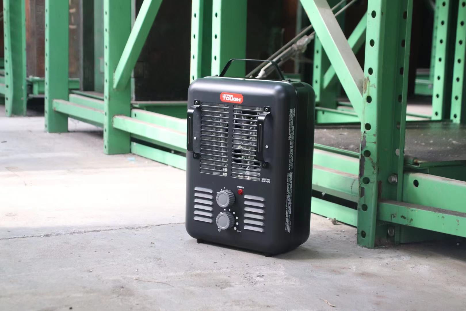 Hyper Tough 1500W Utility Space Heater, Fan-Forced Type, Indoor, Black, DQ2016