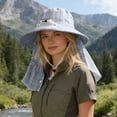 thumbnail image 2 of Kcolen Mens Sun Hat Packable Rechargeable Solar Powered Fan Hat with Wide Brim for Outdoor Wide Brim Sun Hat and Comfort, 2 of 7