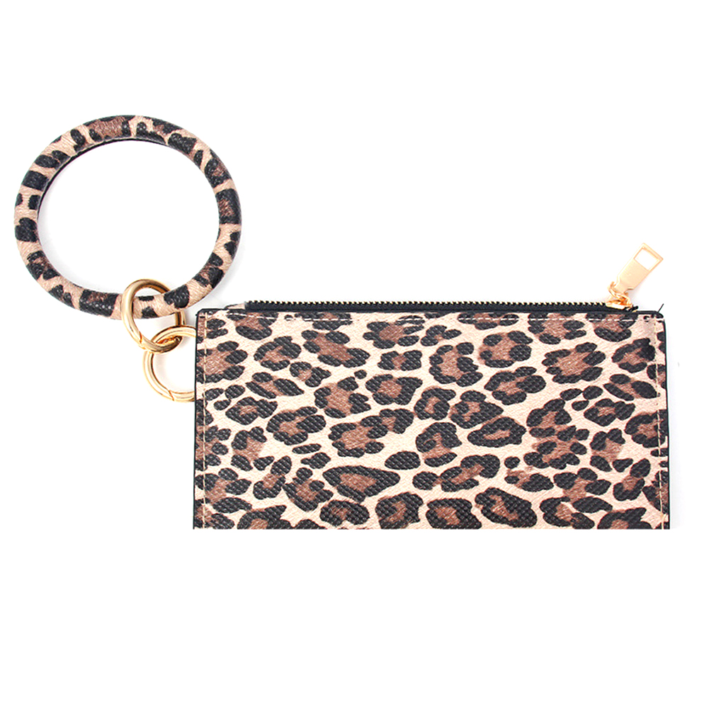 leather key wristlet