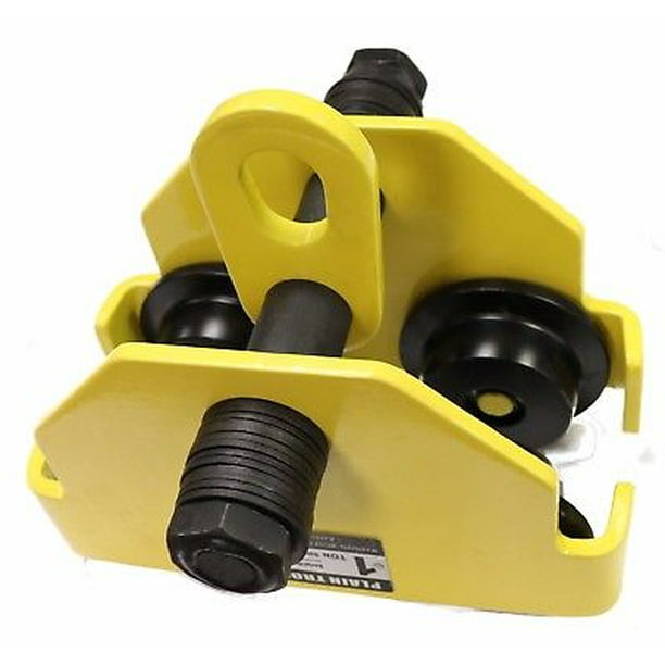 VLift Industrial 10 Ton Push Beam Trolley 22,000 Lbs WLL with Guard