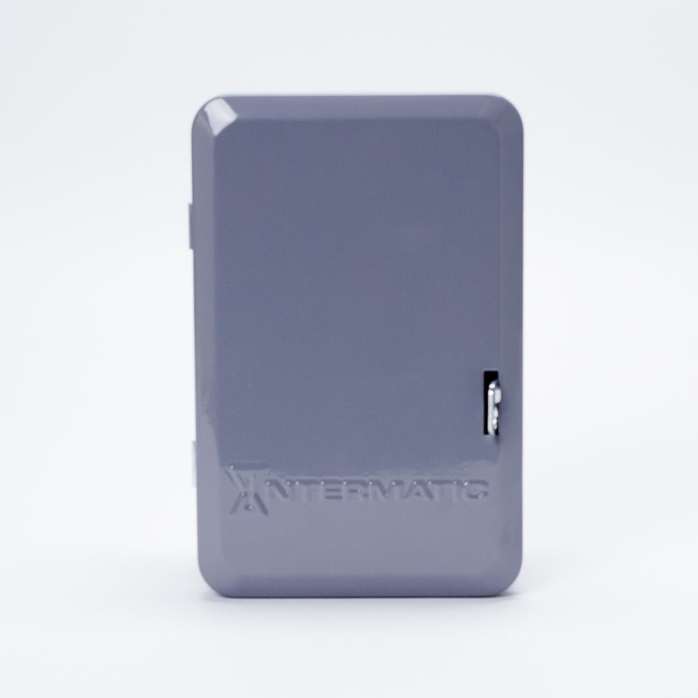 Intermatic 24-Hour 1-Circuit Electronic Control, 120-277 VAC, 50/60 Hz, SPST, Indoor Metal Enclosure