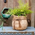 thumbnail image 6 of Ribbon Bag Style Concrete Garden Pot, 6 of 12