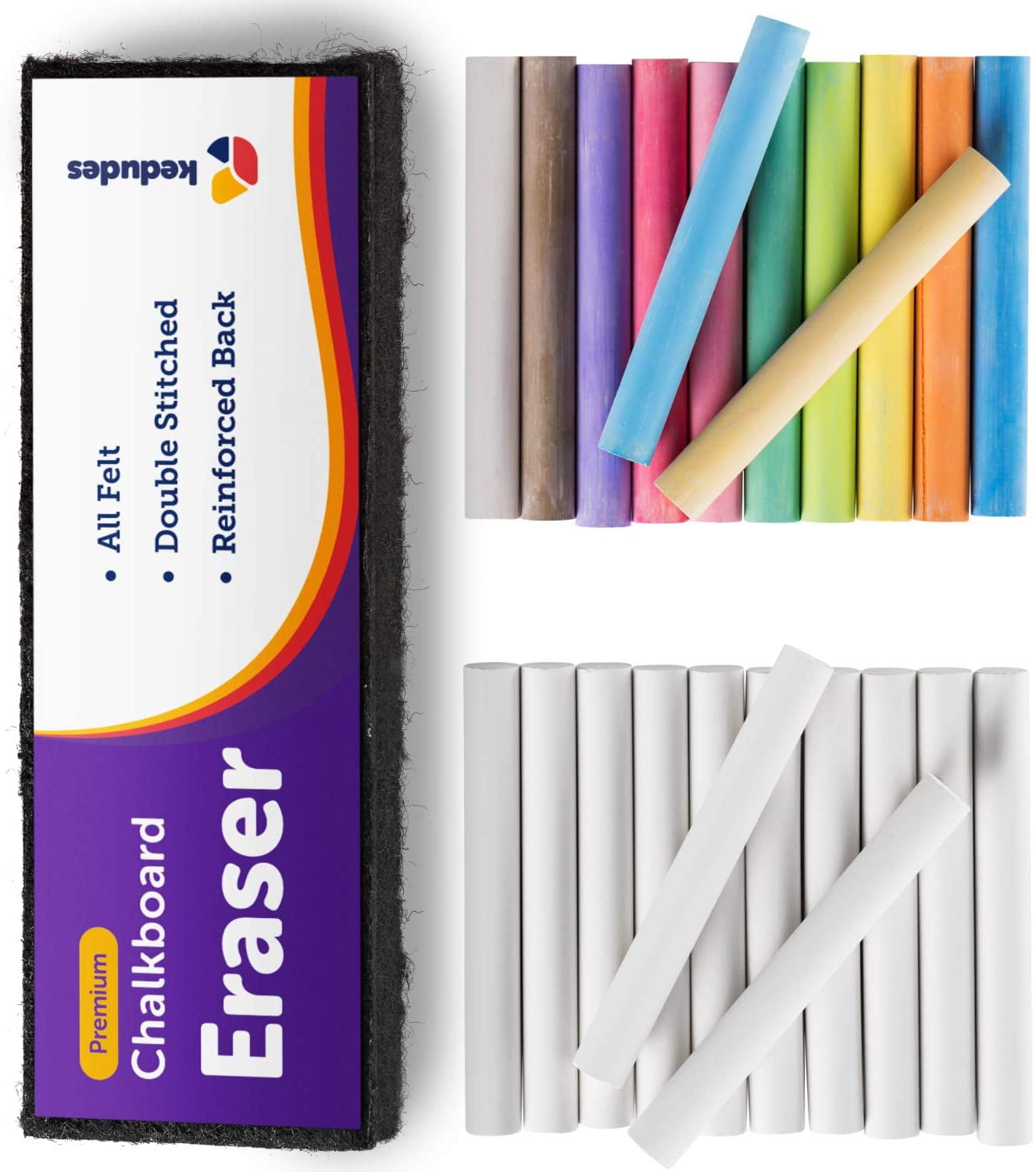 Details about   New 25 Piece CHALK ERASER SET Kids White Coloured Chalk Stick Craft 