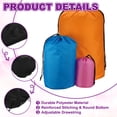 thumbnail image 3 of Uxcell Stuff Sack, Waterproof Ditty Bags Storage Sacks Portable Outdoor Ultralight Drawstring Dry Stuff Bag Gear with Toggle 14x27In & Black for (Backpacking Camping Traveling Hiking), 3 of 7