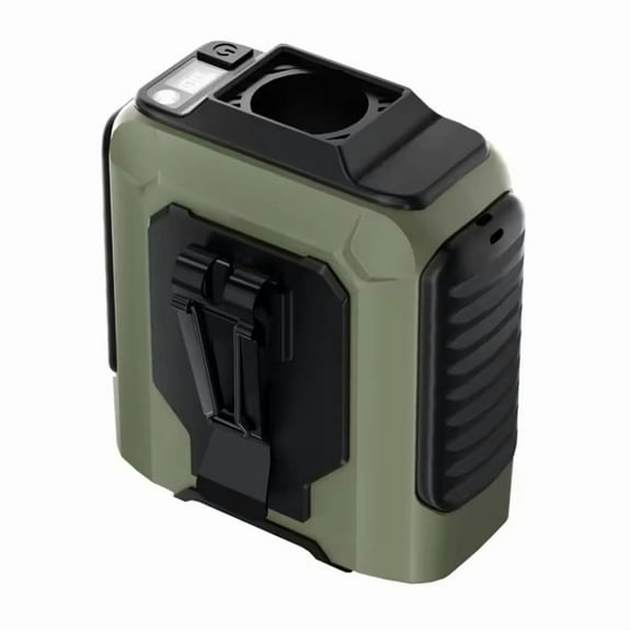 Waist Fan Portable Hanging Neck Fan Mini Outdoor Camping Waist Clip Fan with Power Bank LED Light Rechargeable Fan