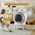 thumbnail image 5 of HLR 70L Smart Automatic Self-Cleaning Cat Litter Box, APP Control/Integrated Safety Protection, Cat Ears Design, White, 5 of 11