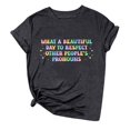 thumbnail image 1 of YDLCAFD T shirt What A Beautiful Day To Respect Other People's Pronouns T Shirt Women Shirt Equality Rights Tee Tops, 1 of 3