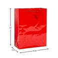 thumbnail image 4 of Fun Express - Large Red Gift Bags for Party - Party Supplies - Bags - Paper Gift W & Handles - Party - 12 Pieces, 4 of 4