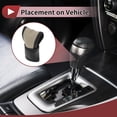 thumbnail image 3 of Unique Bargains 1 Pc Gear Shift Knob Cover Decoration Stick Shifting Handle Protector 13.5x8.5cm/5.31"x3.35" T-shape Black Beige Faux Leather, 3 of 7