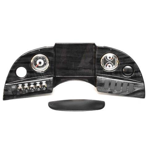 Avalon Pontoon Boat Gauge Panel 125744 | Gray Woodgrain