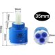 thumbnail image 2 of Ceramic Cartridge Ceramic Cartridge Replacement Mixer Tap Inner Controller Faucet Replacement For Bathroom Mixer Tap (blue 35mm), 2 of 4