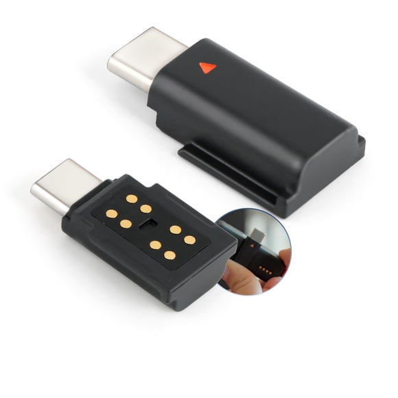 HBIHGHHONG para adaptador DJI MIC 2, teléfono tipo C, receptor de micrófono inalámbrico para micrófono 2, adaptador tipo C, teléfono, PC, tableta, micrófono USB, accesorios