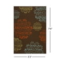 thumbnail image 5 of Afuera Living 90x63" Indoor/Outdoor Fabric Floral Area Rug in Brown/Blue, 5 of 13