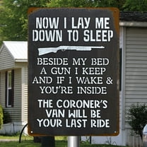 ZestqaQ No Trespassing Sign, Aluminum Sheet Iron, Durable Wall Decoration, Outdoor Security Signage, Stylish Home Decor