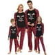 thumbnail image 2 of VENTELAN Conjunto de pijamas navideños a juego para la familia, ropa de dormir navideña de Papá Noel, conjunto de pijama navideño para parejas y niños, 2 of 3