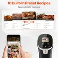 thumbnail image 3 of Precision Sous Vide Machine (1100W) - WIFI Enabled Immersion Circulator with Touchscreen, 10 Presets, App Control for Accurate Cooking, 3 of 15