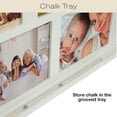thumbnail image 2 of Excello Global ProductsEGP-HD-0413A Barndoor Wood Collage Picture Frames with 2 Magnetic Chalkboard Doors for Kitchen, Living Room, Family Photo Collage Frames,White,12.8"x34" (12.8"x17" When Closed), 2 of 7