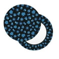 thumbnail image 2 of Disketp Blue Octopus Funda Redonda para Taburete, Funda de Cojín para Silla de Bar Suave y Elástica-12 inch, 2 of 7