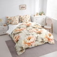 thumbnail image 2 of Erosebridal Chic Peony Flower Twin Bedding Sets for Girls, Retro Floral Bedding Comforter Set, Reversible, 7-Piece, 2 of 5
