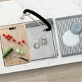 thumbnail image 4 of Azuni Undermount 25" Stainless Steel Single Bowl Workstation Kitchen Sink with 4 Accessories C126L, 4 of 14