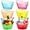 Multicolor, variant on 6 Pcs Plastic Ice Buckets Bulk with Handles 4.5L Oval Storage Tub Large Capacity Ice Drink Bucket for Party Bar Wine Beer Champagne Beverage Bottle Cooler (4.5 L,Black)