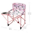 thumbnail image 3 of Chaise de Directeur pour Enfants Ozark Trail avec Table Latérale, Capacité de Poids de 125 Lbs, Rose, Table pour Nourriture ou Collations avec Porte-Gobelet, Tissu de Polyester, 3 of 8