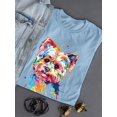 thumbnail image 3 of Pastell Colorful Yorkshire Terrier T-Shirt Women -Weekday Best Designs, Female 3X-Large, 3 of 4