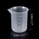 thumbnail image 3 of 4 pcs Tazas Medidoras Laboratorios Vasos Graduados PP 100ml, 3 of 6