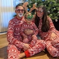 thumbnail image 2 of Conjunto de pijamas navideños a juego para la familia, ropa de dormir clásica con estampado de alce rojo para adultos, papá, padre, madre, niños y bebés, 2 of 4