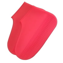 Soimiss Reusable Shoes Covers Waterproof Red for Rainy Days 1 Pair