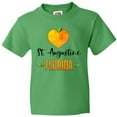 thumbnail image 3 of Inktastic St. Augustine Florida Orange in Heart Youth T-Shirt, 3 of 5