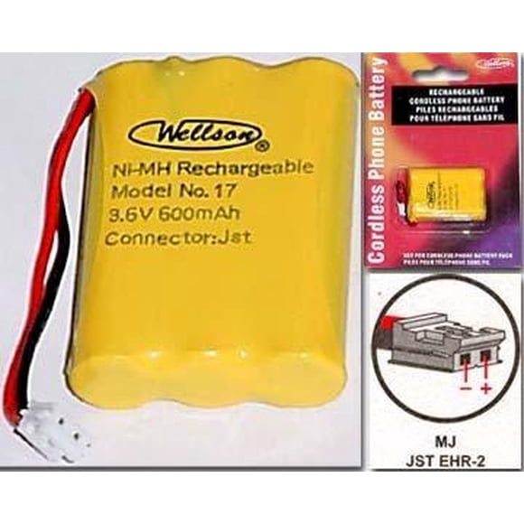WELLSON 17 Tel 3/AAA NiMH 3.6V 600mAh ATT-pin