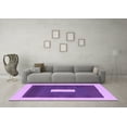 thumbnail image 3 of Ahgly Company Indoor Square Abstract Purple Contemporary Area Rugs, 7' Square, 3 of 4