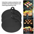 thumbnail image 2 of Electric Induction Hob Protector Mat Anti-Slip Mat Silicone Cooktop Scratch Protector Cover Heat Ins Black Silica gel, 2 of 6