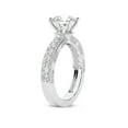 thumbnail image 4 of IGI Certified 1 Carat Pear Shape Lab Grown Diamond Engagement Ring | 14K White Gold | Regalia Milgrain Diamond Ring | FG-VS Quality Friendly Diamonds, 4 of 6