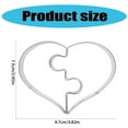 thumbnail image 5 of CIYISON Double Heart Shaped Cookie Cutters Stainless Steel Biscuits Stamp for Valentines Day Kitchen Dessert Baking Accessories, 5 of 7