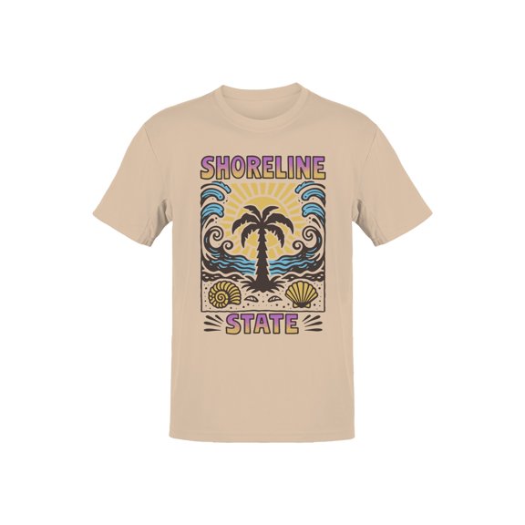 Shoreline State Beach Vibes Men's T-shirt Off-White