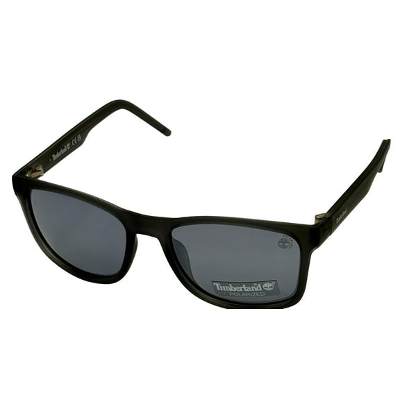 Timberland Polarized Lens Men's Matte Crystal Plastic Square Sunglasses