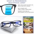thumbnail image 4 of Progressive Multifocal Reading Glasses Blue Light Blocking Computer Glasses Spring Hinge Readers for Women Men, 4 of 7