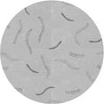 thumbnail image 1 of Ahgly Company Indoor Round Patterned Dark Gray Area Rugs, 6' Round, 1 of 6