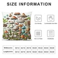 thumbnail image 5 of COMIO Mushroom Throw Pillow Cover Wild Species Farmhouse Cushion Case for Sofa Couch, 5 of 5