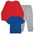 thumbnail image 3 of Disney Mickey Mouse Cartoon Boys Long Sleeve T-Shirt Sweatpants 3-Piece for Kids and Toddlers (Size 4-8), 3 of 12