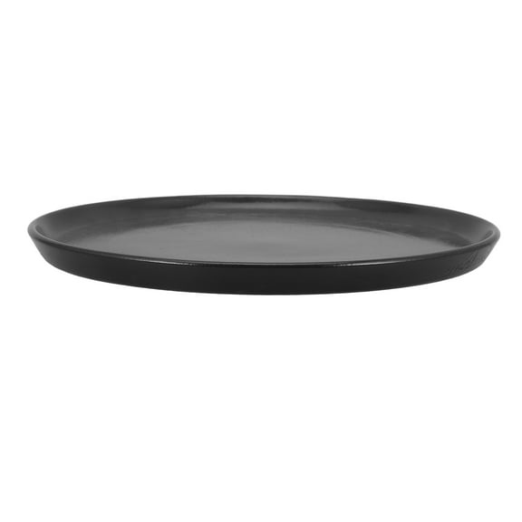 Lipped Plates Oven Proof Dinner Plates Black Platters 27.8*27*8cm